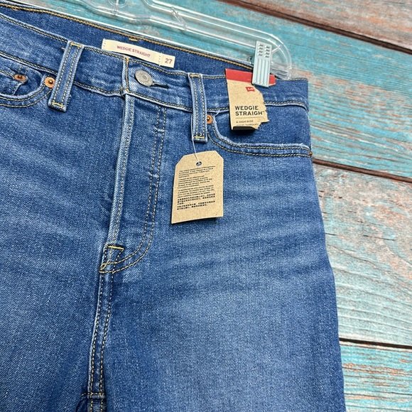 Levis Wedgie Straight Blue Jeans NWT Size 27 - Picture 5 of 8